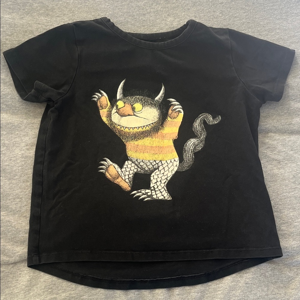 Kids Where the Wild Things Are Black T-Shirt